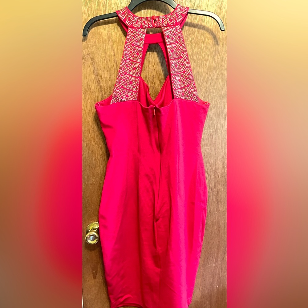 Red fitted dress. Used condition